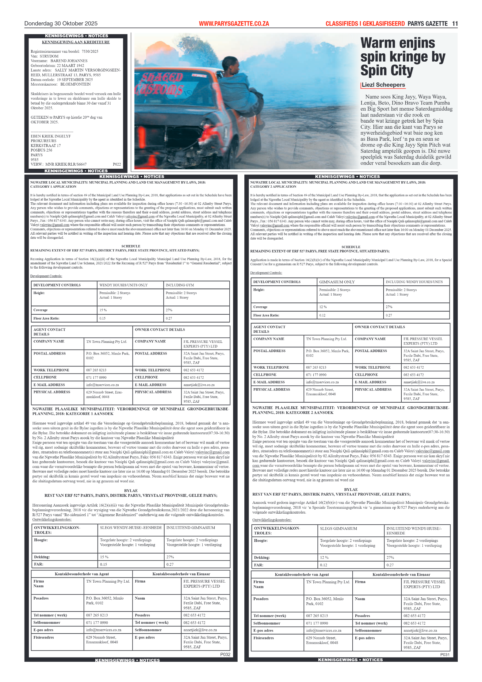 Parys Gazette 30 Oktober 2025 page 11